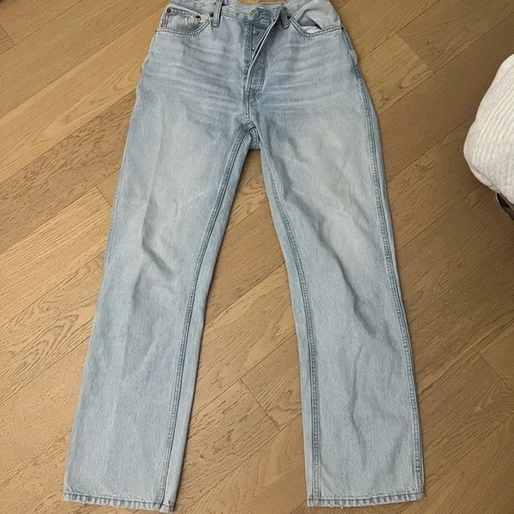 RE/DONE Originals 90s High Rise Loose in Perfect Light Indigo - Size 30 - Picture 6 of 8